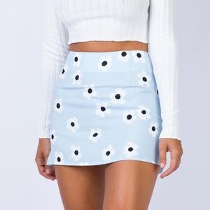 Princess Polly Blue Mini Skirt